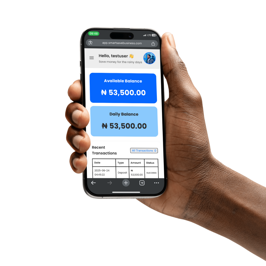 SmartSave phone mockup